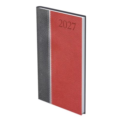 Groovy B5 álló zsebnaptár antracit-ezüst-bordó - 2027
