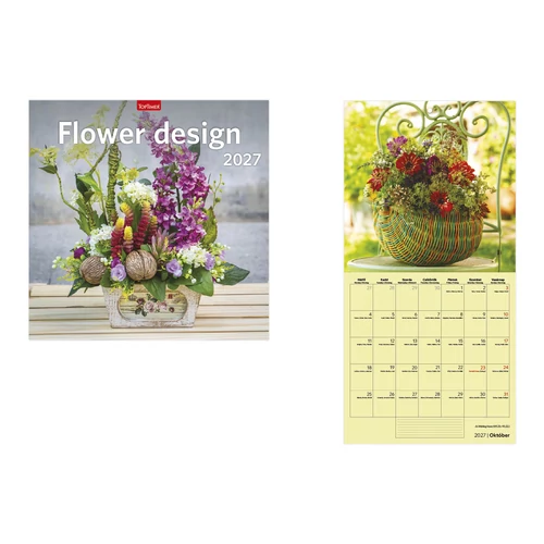 Flower design falinaptár - 2027