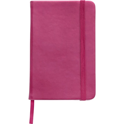 A/6 jegyzetfüzet puha PU borítással, pink