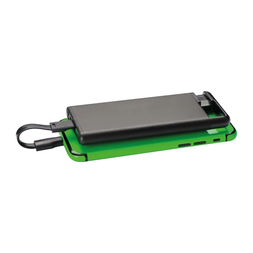 Tapadókorongos 4000 mAh power bank, fekete