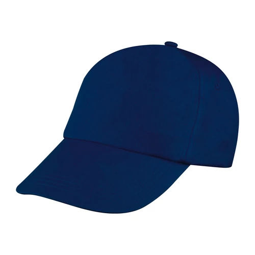 Vászon baseball sapka, 5 panel, sötétkék