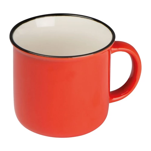 Kerámia bögre, 350 ml, piros
