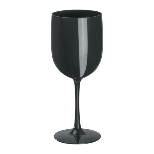 Műanyag talpas pohár, 450 ml, fekete