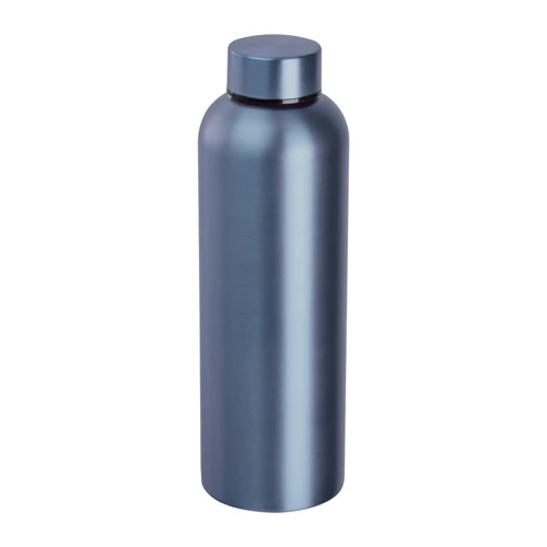 Újrahasznosított rozsdamentes acél kulacs,600ml, sötétkék