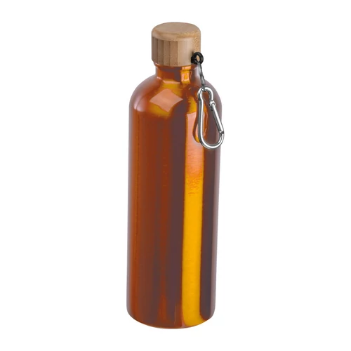 Rozsdamentes acél ivópalack karabinerrel, 750ml, narancssárga