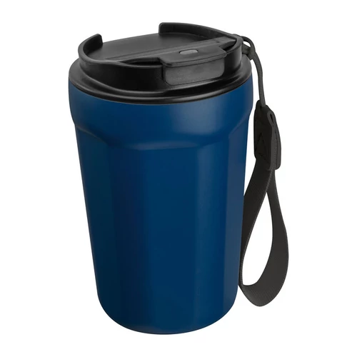 Rozsdamentes acél utazóbögre 350ml, sötétkék