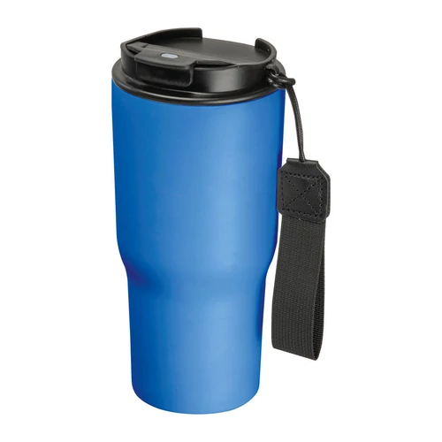 Rozsdamentes acél termosz pohár, 550 ml, kék