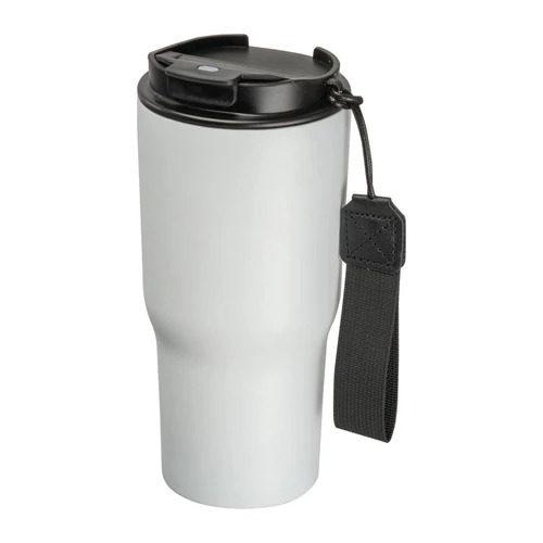 Rozsdamentes acél termosz pohár, 550 ml, fehér