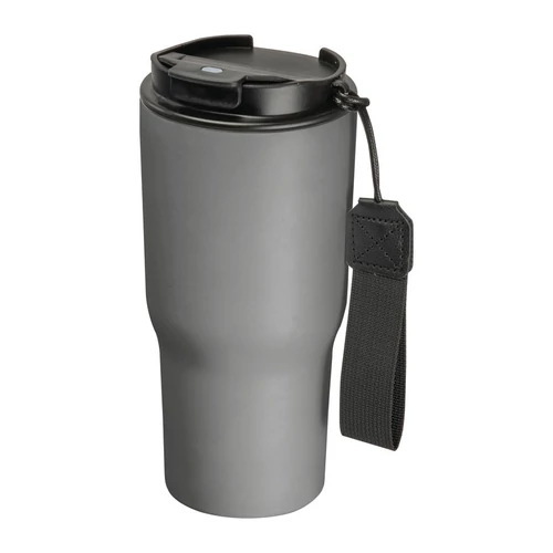 Rozsdamentes acél termosz pohár, 550 ml, szürke