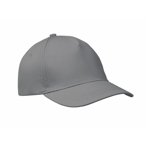 BUZZ 5 panel baseball sapka 160g/m², szürke