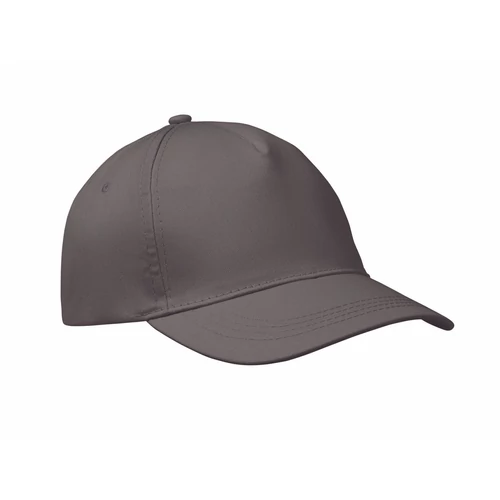 BUZZ 5 panel baseball sapka 160g/m², kőszürke