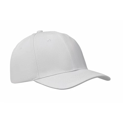 BUFFALO 6 panel baseball sapka 260g/m², fehér