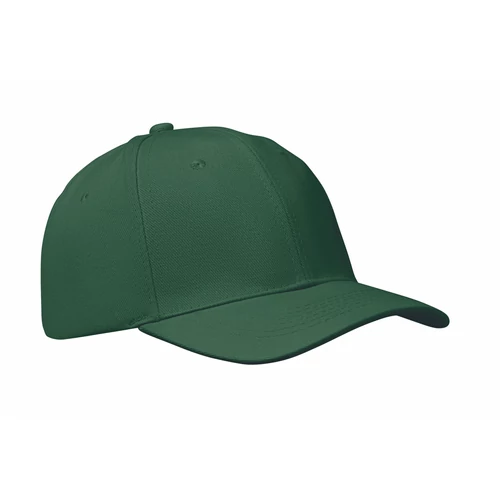 BUFFALO 6 panel baseball sapka 260g/m², sötétzöld