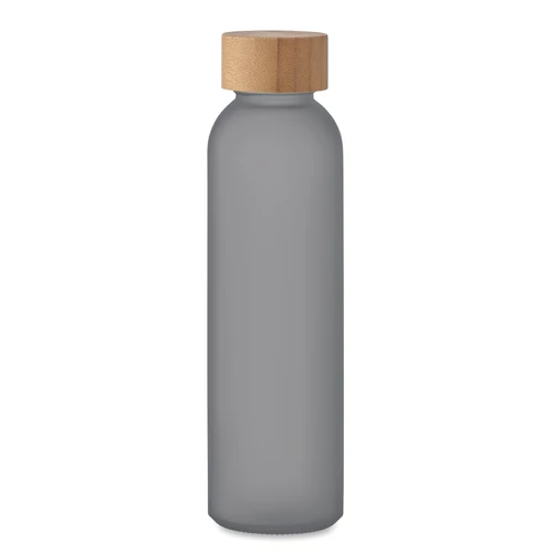ABE Matt üveg palack 500 ml, áttetsző szürke