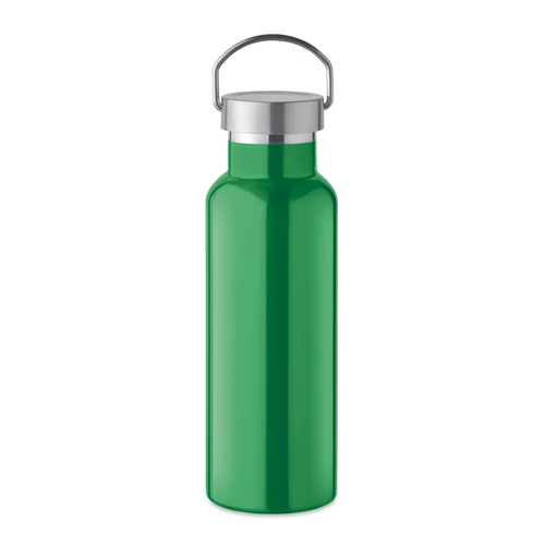 FLORENCE Duplafalú palack 500 ml, zöld