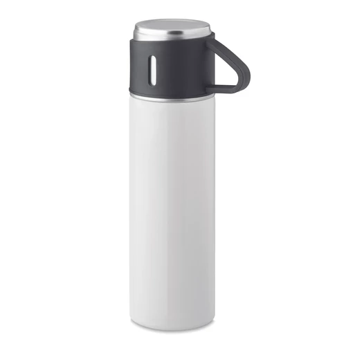 TONIA Duplafalú termoszpalack 420 ml, fehér
