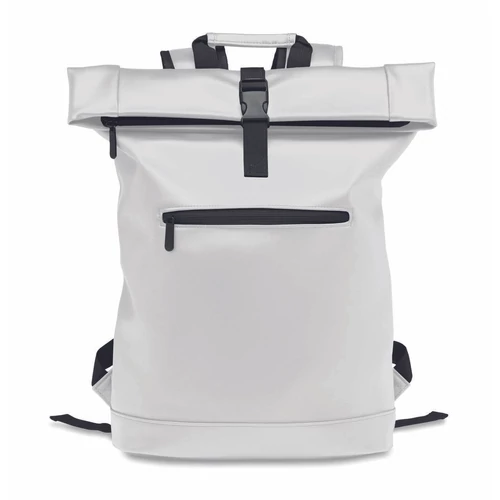 BAI ROLL PU roll top laptop hátitáska, fehér