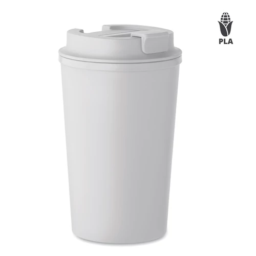 BEIBAKU PLA duplafalú pohár 350 ml, fehér