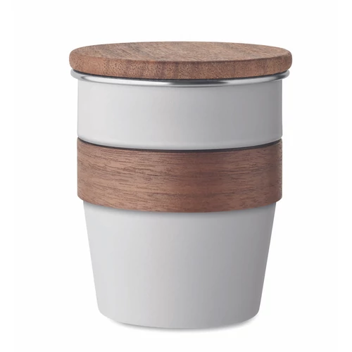 WALNUT Szimplafalú pohár 350 ml, fehér
