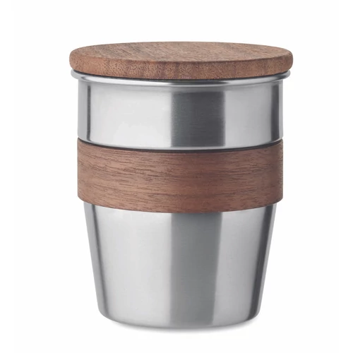WALNUT Szimplafalú pohár 350 ml, matt ezüst