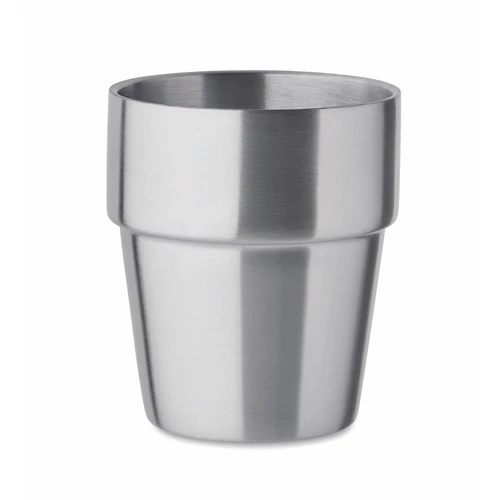 ACERITO Duplafalú pohár 250 ml, matt ezüst