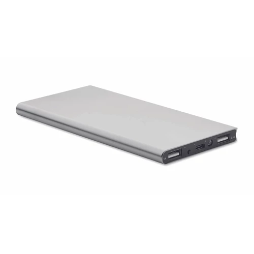 POWERFLAT8C 8000 mAh powerbank akkumulátor, matt ezüst