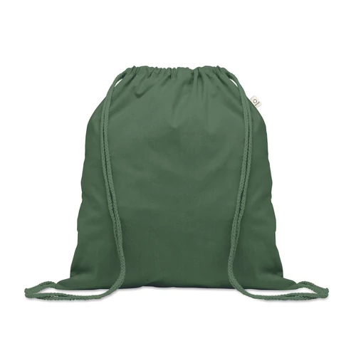 CABETRI COLOUR Újrah. 140g húzózsinóros táska, sötétzöld