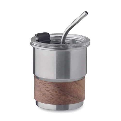 MATE Szimplafalú pohár 260 ml, matt ezüst