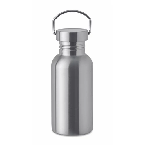 FLORENCE SING Szimplafalú palack 500 ml, matt ezüst