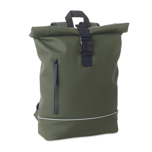LAPTOSA 15 colos laptop PU hátizsák, sötétzöld