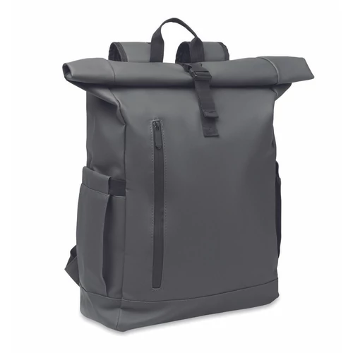 BANGKOK ROLL Rolltop laptop hátizsák 600D, kőszürke