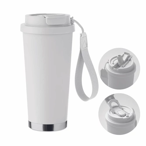 TOPAZ LARGE Duplafalú pohár 500 ml, fehér