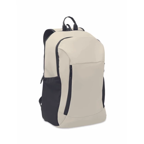 KOROVIN 15 col puha PU laptop hátizsák, törtfehér