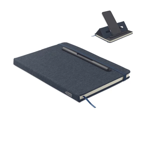 RINBOOK A5 notesz telefontartóval, francia tengerészkék