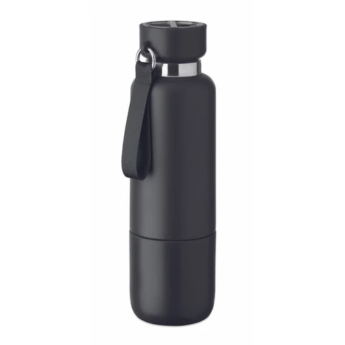 NOEKA Duplafalú palack 500 ml, fekete