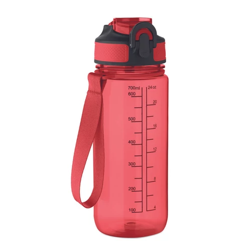 ENKEL Sport palack 700 ml, áttetsző piros