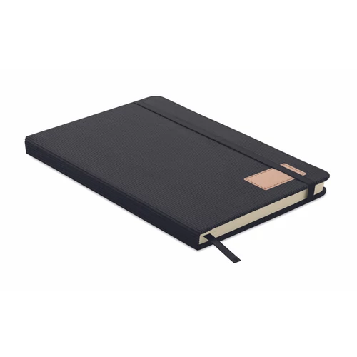 CORDI NOTE A5 RPET keménytáblás notesz, fekete