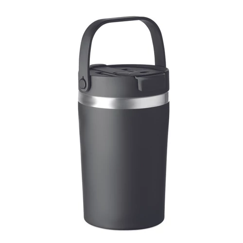 COZYCUP Duplafalú pohár 350 ml, fekete