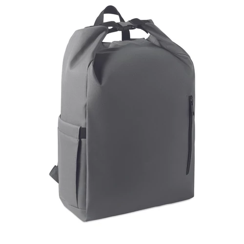 UNITON 15 col rolltop laptop hátizsák, kőszürke