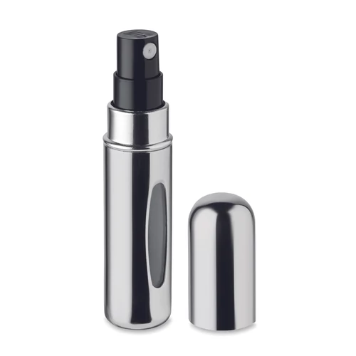 SPRAY Újratölthető parfümszóró 5ml, fényes ezüst