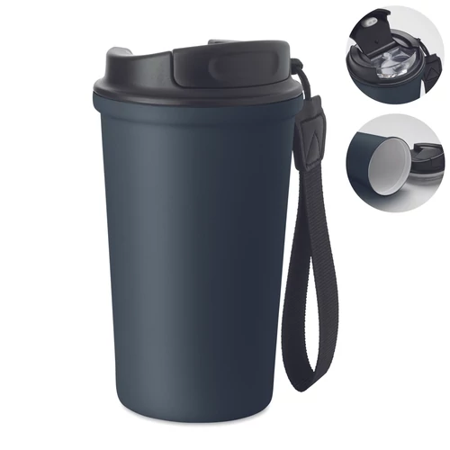 NAKANO Újrahaszn. acél pohár 400ml, francia tengerészkék