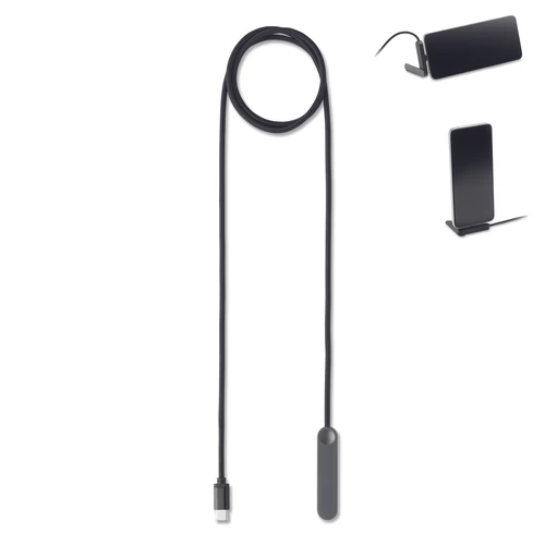 NIFTY 60W USB-C kábel/telefonállvány, fekete