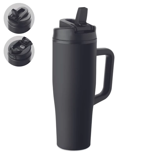 ATLANTA Duplafalú pohár 900 ml, fekete