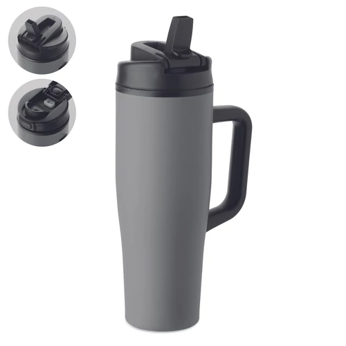 ATLANTA Duplafalú pohár 900 ml, szürke