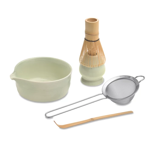 MATCHY 5 részes matcha készlet, mentazöld