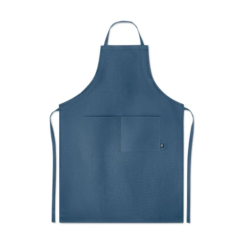 NAIMA APRON Kenderszövet állítható kötény, kék