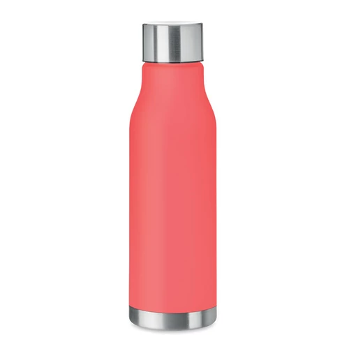 GLACIER RPET RPET palack, 600 ml, áttetsző piros