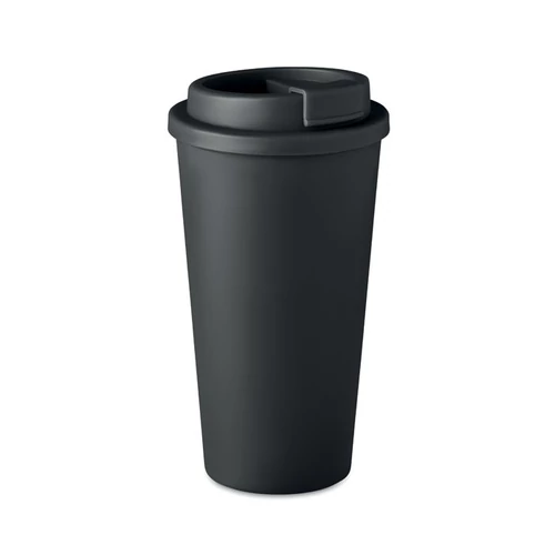 TUESDAY Duplafalú pohár 450 ml, fekete