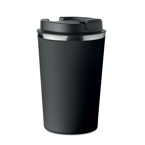 Duplafalú pohár, 350 ml, fekete