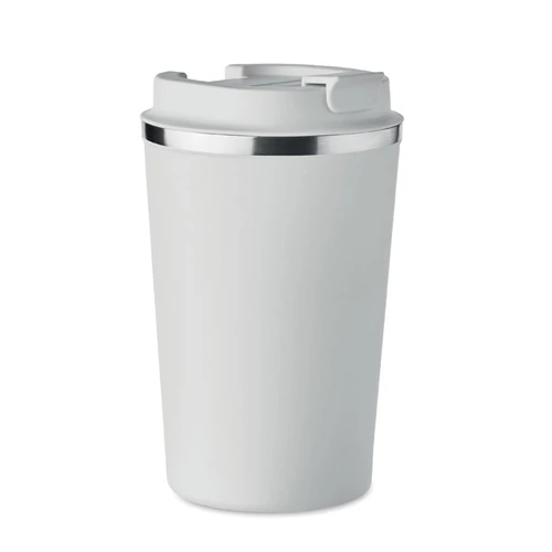 Duplafalú pohár, 350 ml, fehér